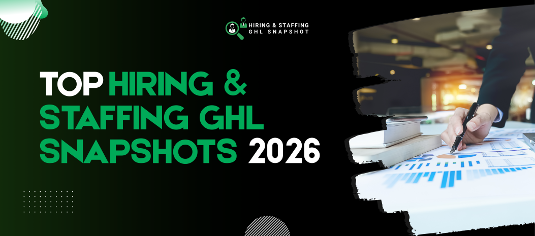 In this guide, we’ll break down the top 3 best hiring & staffing GHL snapshots for 2026, compare their strengths, pricing, and ideal use cases, and help you choose the one that fits your agency best.
